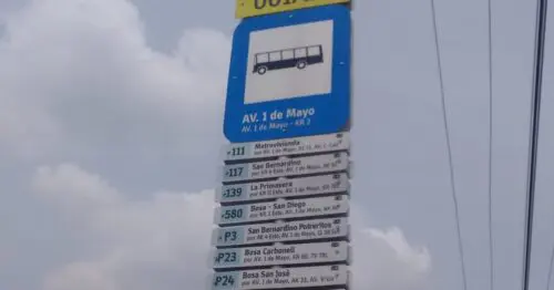 PARADERO SITP BARRIO AVENIDA 1 DE MAYO  001A13